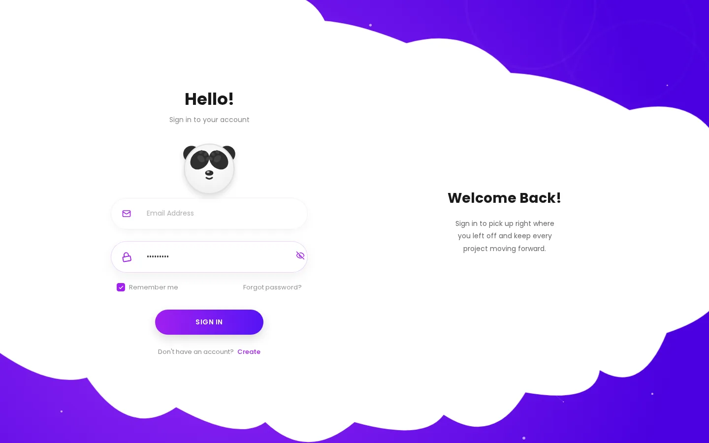 Bamboo: Panda Mascot Login, preview 3 of 5