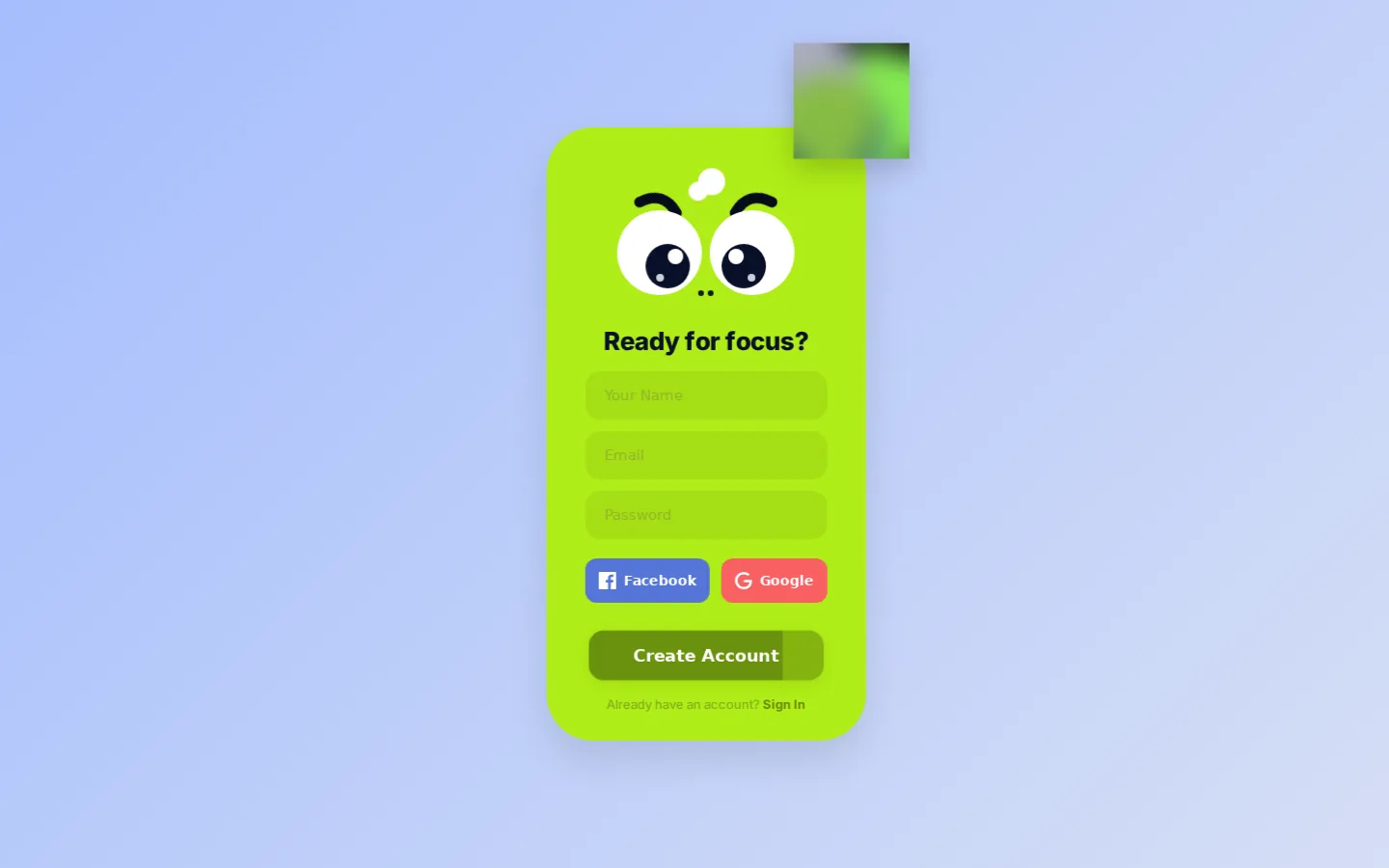 Blink: Googly-Eyes Monster Sign-Up, preview 3 of 5