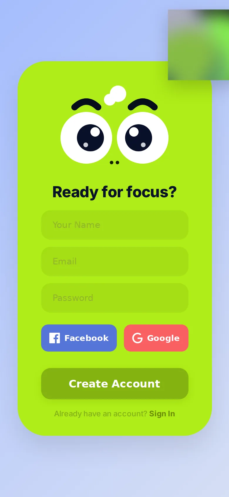 Blink: Googly-Eyes Monster Sign-Up, preview 5 of 5