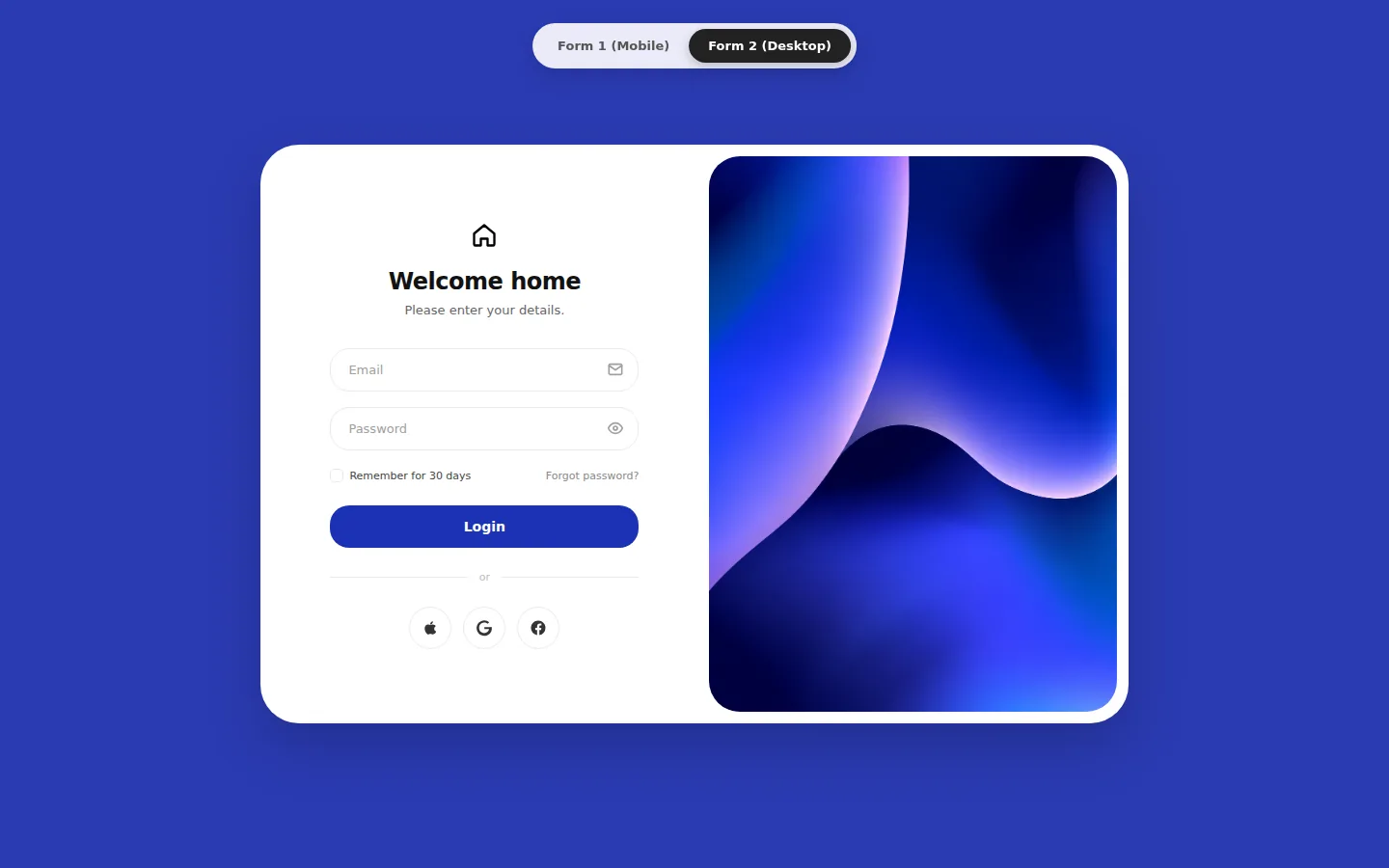 Bloom: Mobile & Desktop Login Screens, preview 1 of 5