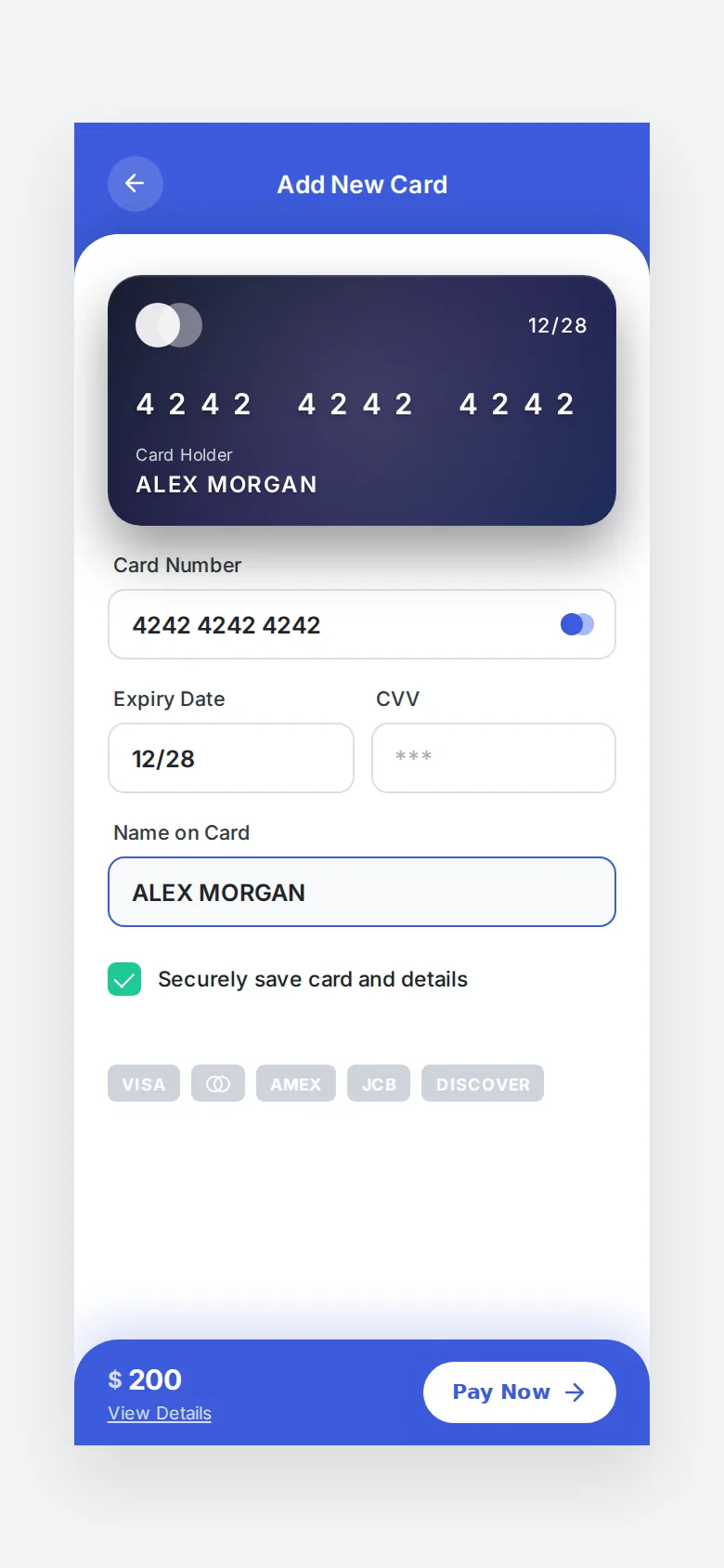 Jade: Mobile Add-Card Payment, preview 5 of 5