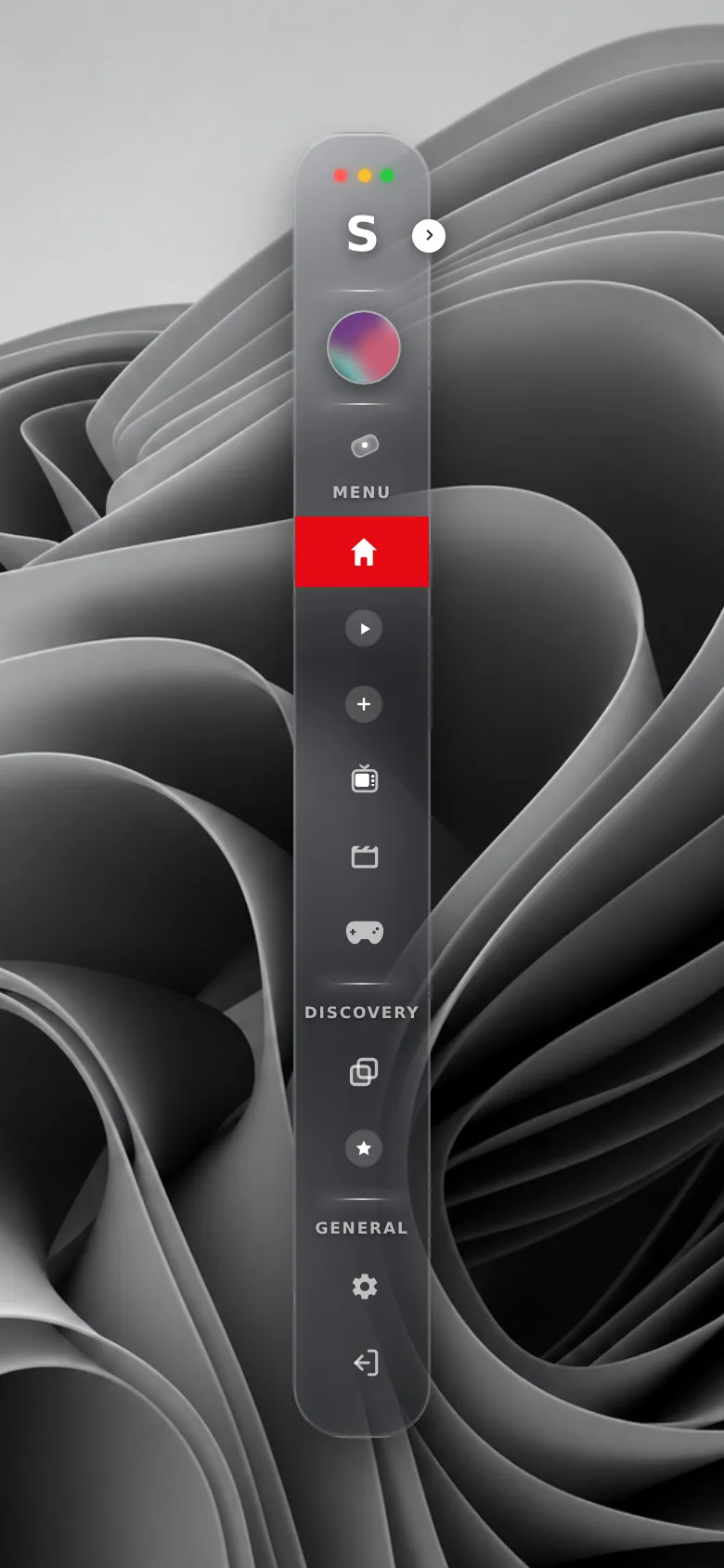 Keel: Glass Sidebar Menu, preview 4 of 5