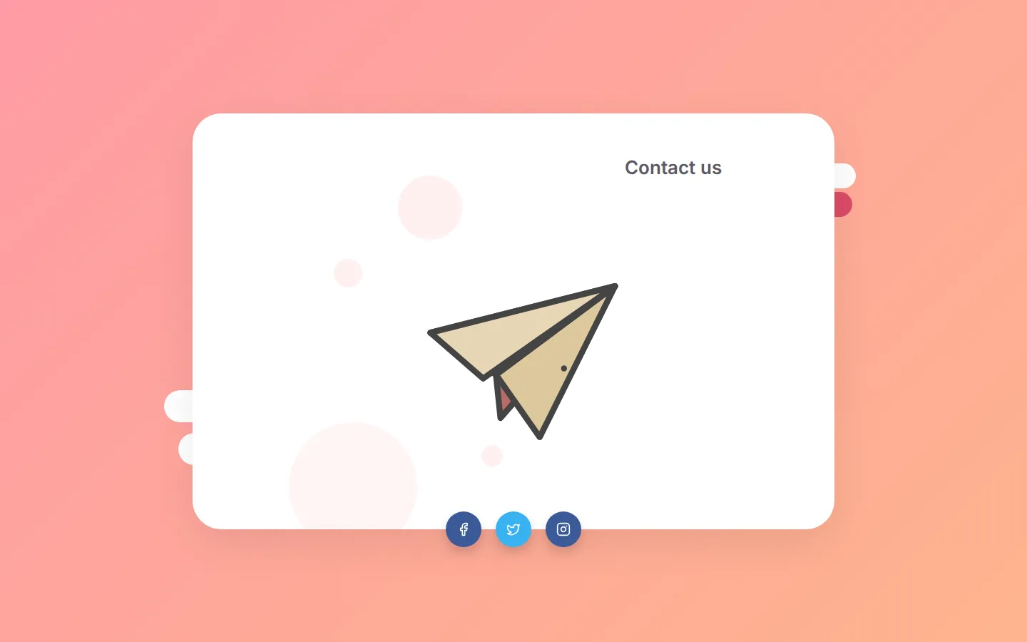 Kite: Paper Plane Contact Form, preview 2 of 5