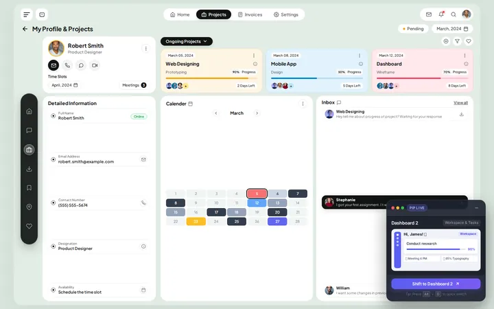 Lyra: Freelancer & Team Dashboards