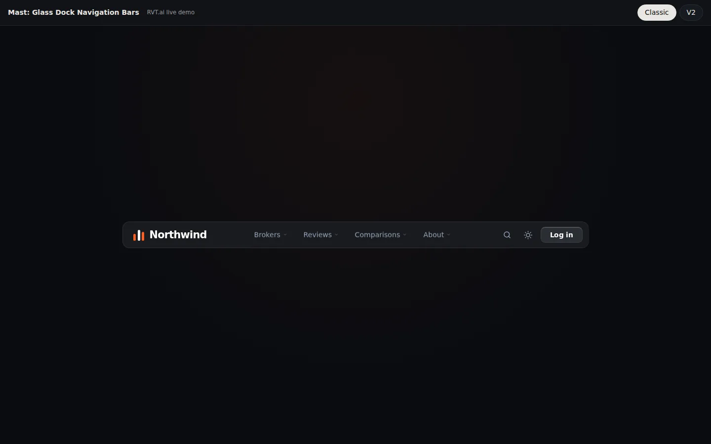 Mast: Glass Dock Navigation Bars, preview 2 of 5