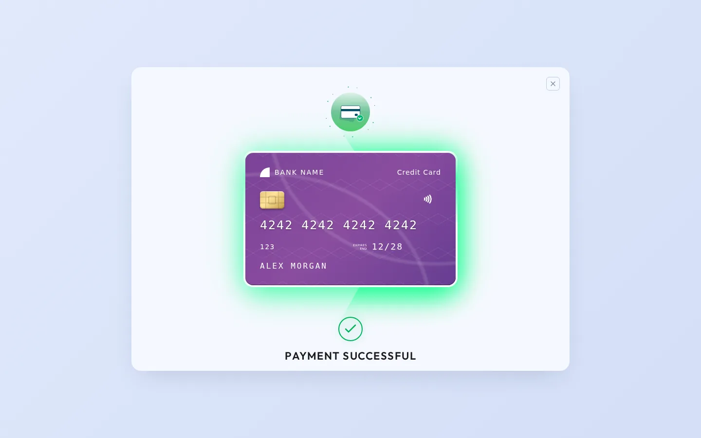 Onyx: Split-Card Payment Animation, preview 3 of 4