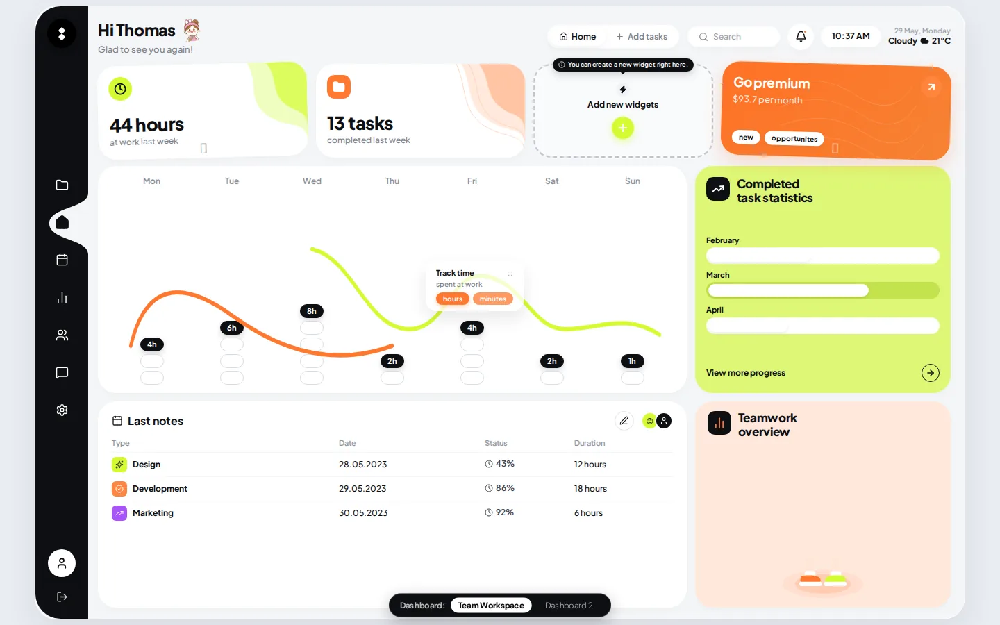 Orion: Workspace & Wealth Dashboards, preview 2 of 5