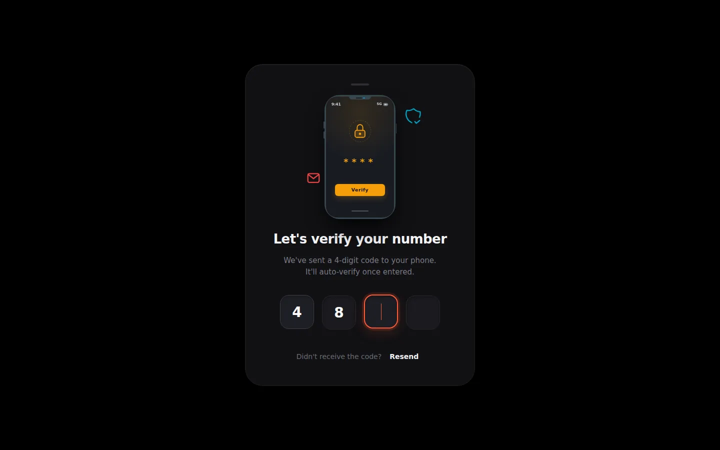 Pocket: Phone Mockup OTP Screen, preview 1 of 5