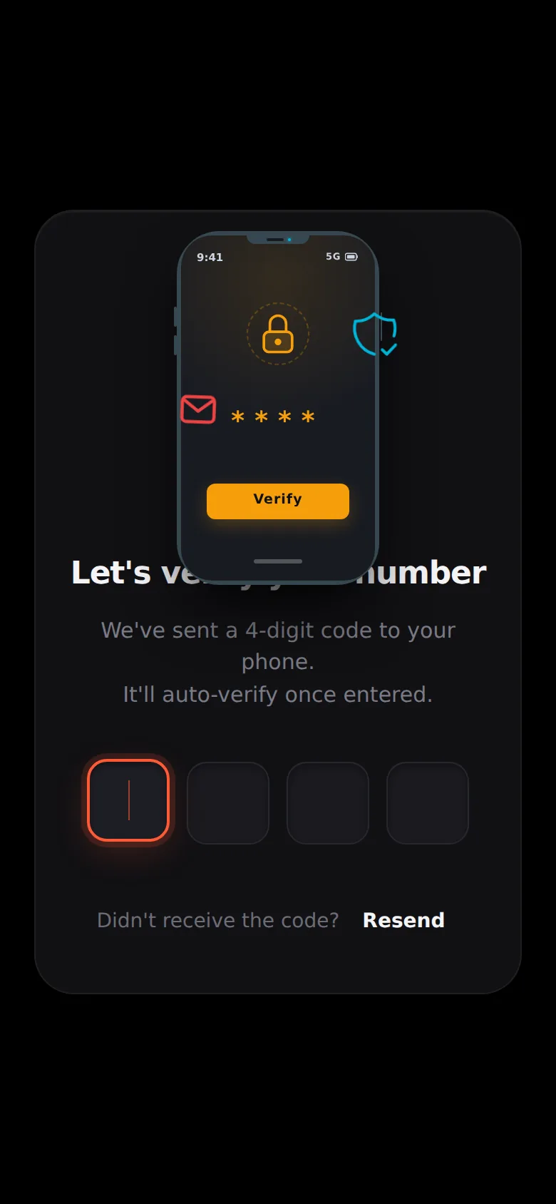 Pocket: Phone Mockup OTP Screen, preview 5 of 5