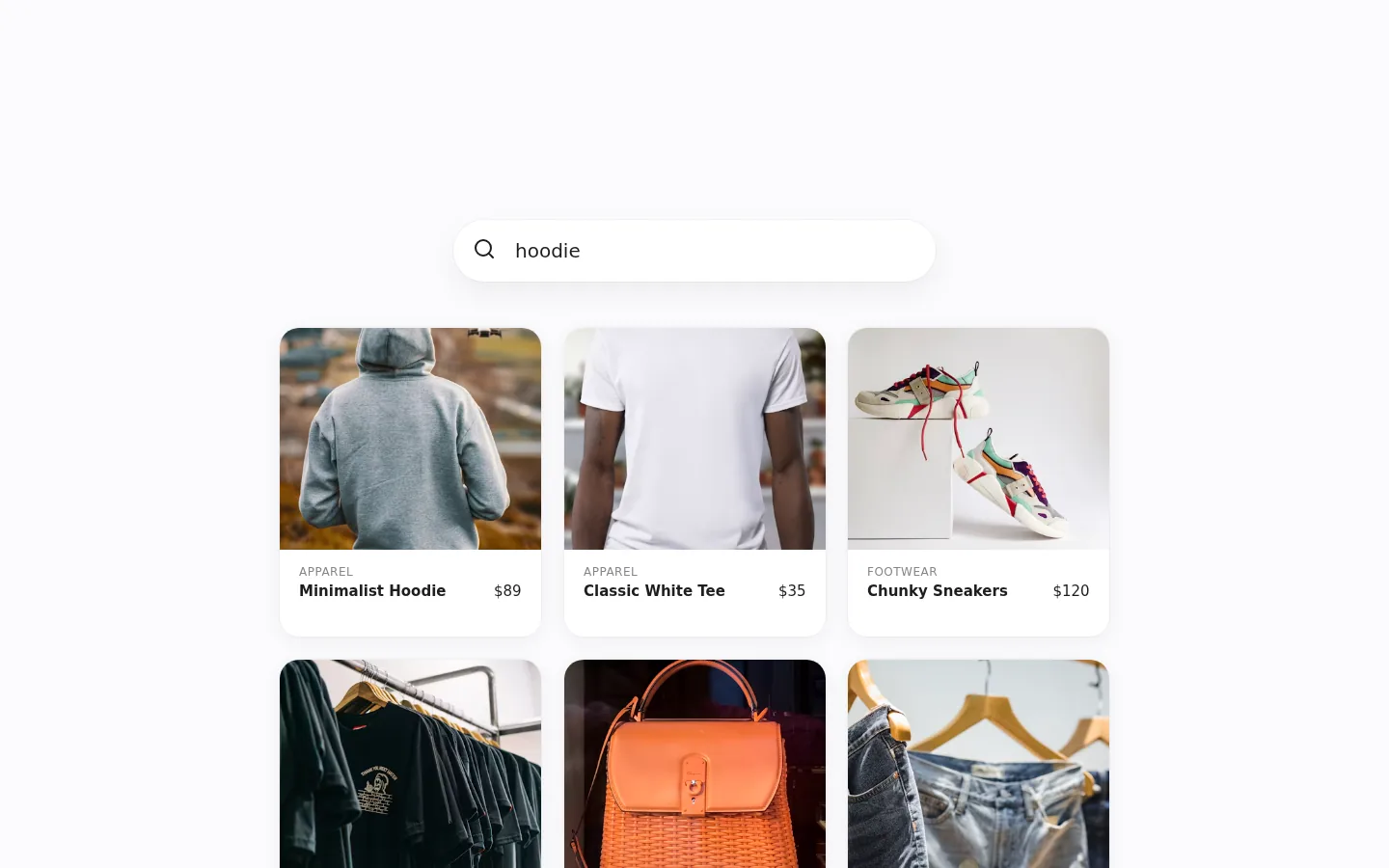 Seek: Morphing Product Search Bar, preview 1 of 5
