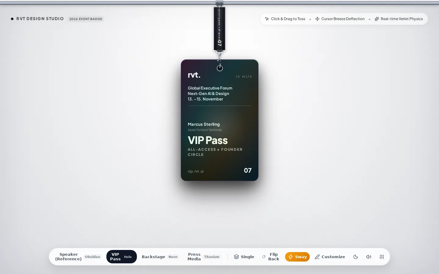 Tether: Hanging Physics Badge, preview 2 of 5