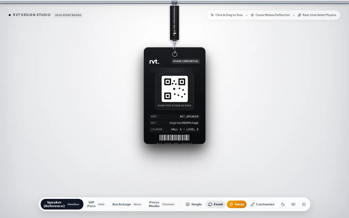 Tether: Hanging Physics Badge, preview 3 of 5