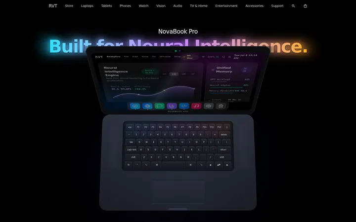 Unveil: 3D Laptop Scroll Hero