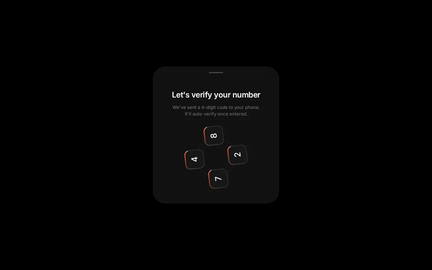 Vibe-coding tip: ask your AI for the *states*, not just the screen. Empty, typing, error, success. K (2 of 3)